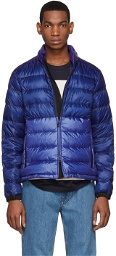 Moncler SSENSE Exclusive Blue Down Aimar Jacket