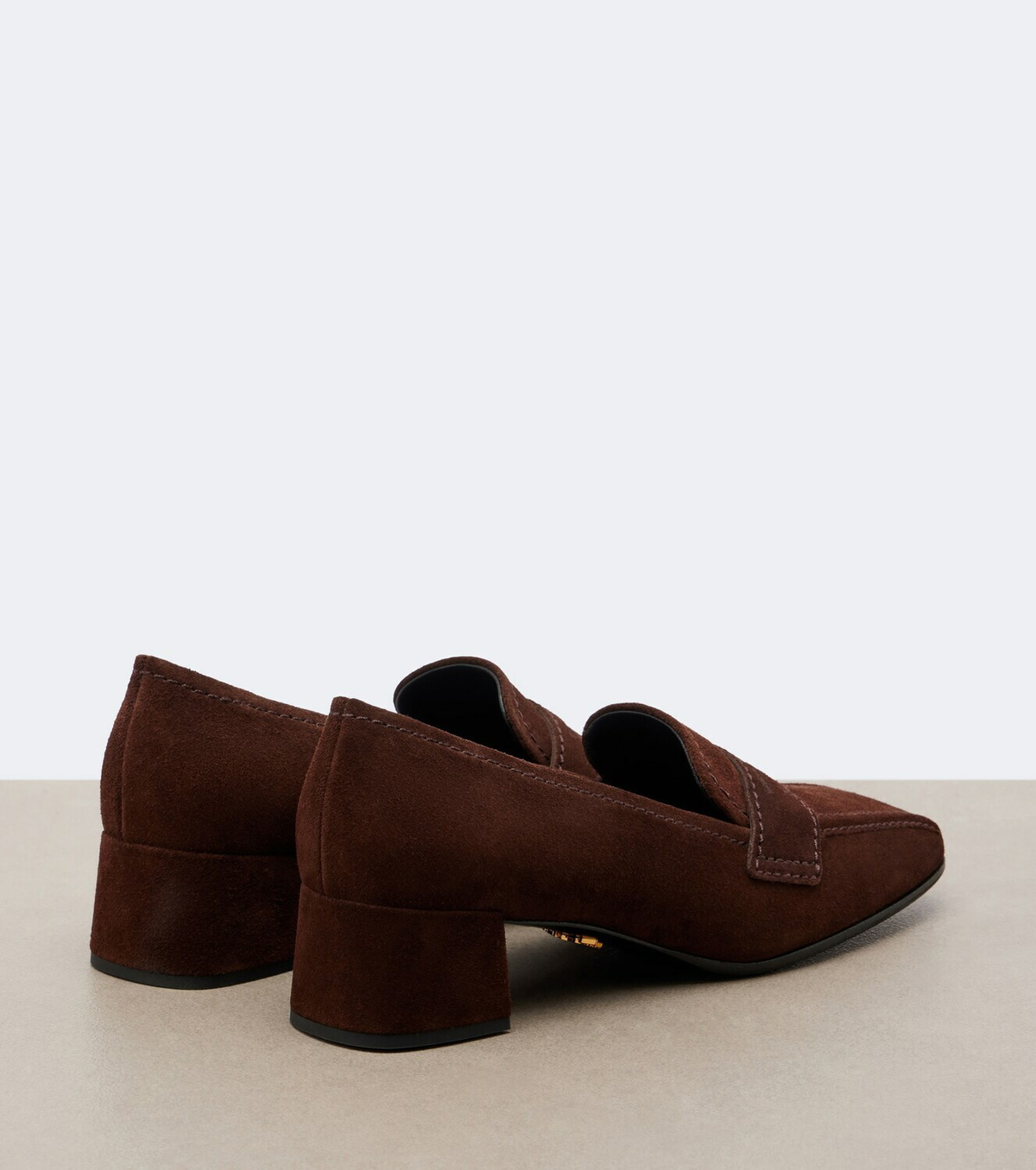 Prada Suede loafer pumps