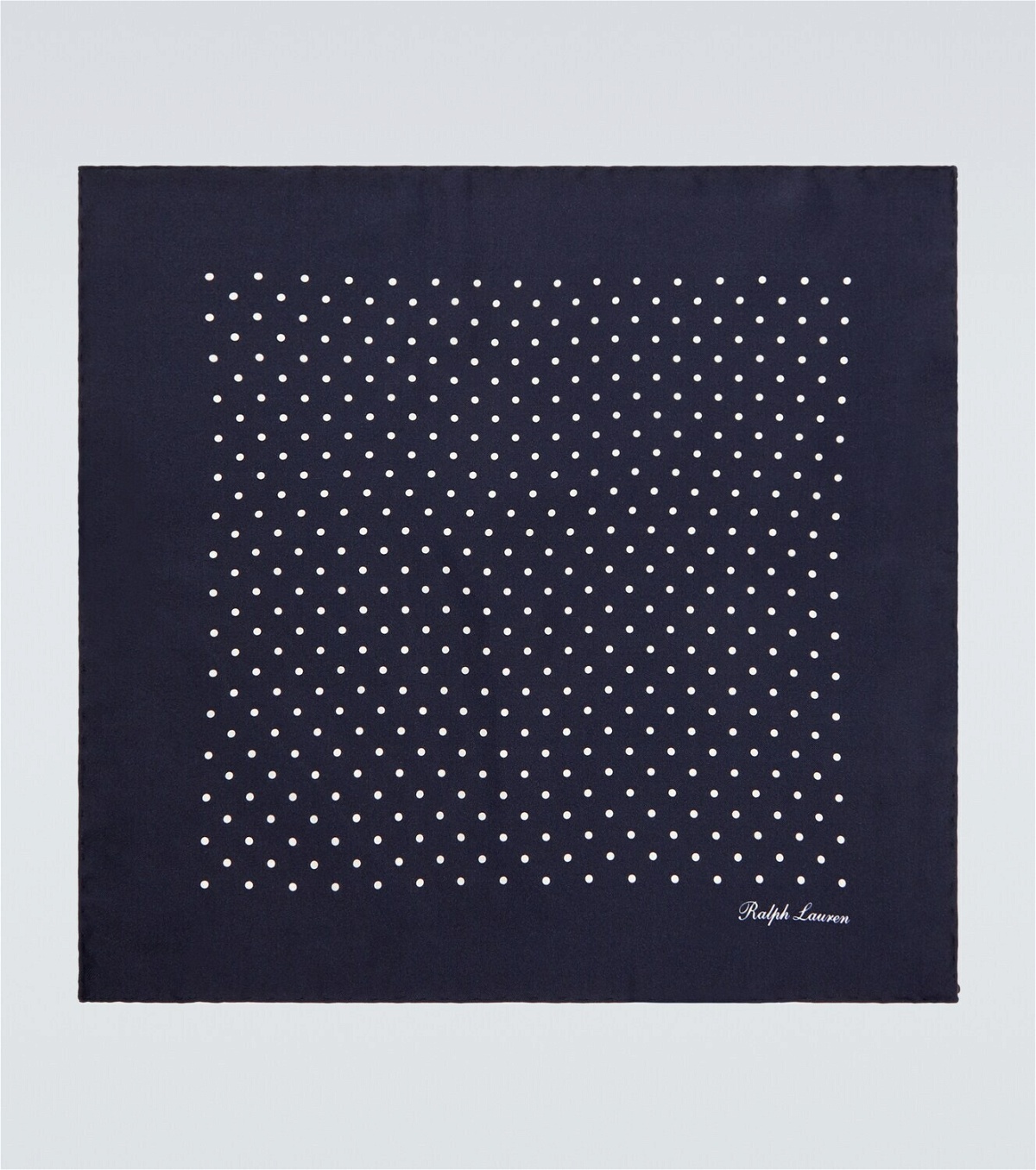 Ralph Lauren Purple Label Silk polka-dot pocket square