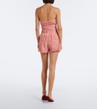 Posse Elise polka-dot ruffled shorts
