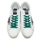 Golden Goose White and Grey Hi Star Sneakers