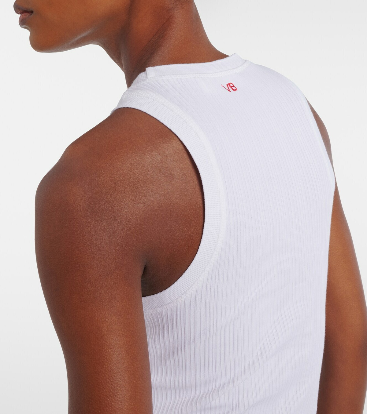 Victoria Beckham Cotton-blend tank top