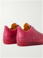 Rick Owens - Leather-Trimmed Rubber Sneakers - Pink
