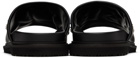 Moschino Black Studded Logo Slides
