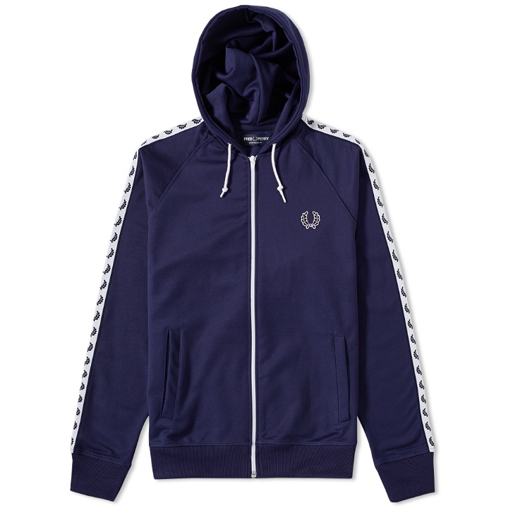 Photo: Fred Perry Laurel Taped Hooded Track Jacket