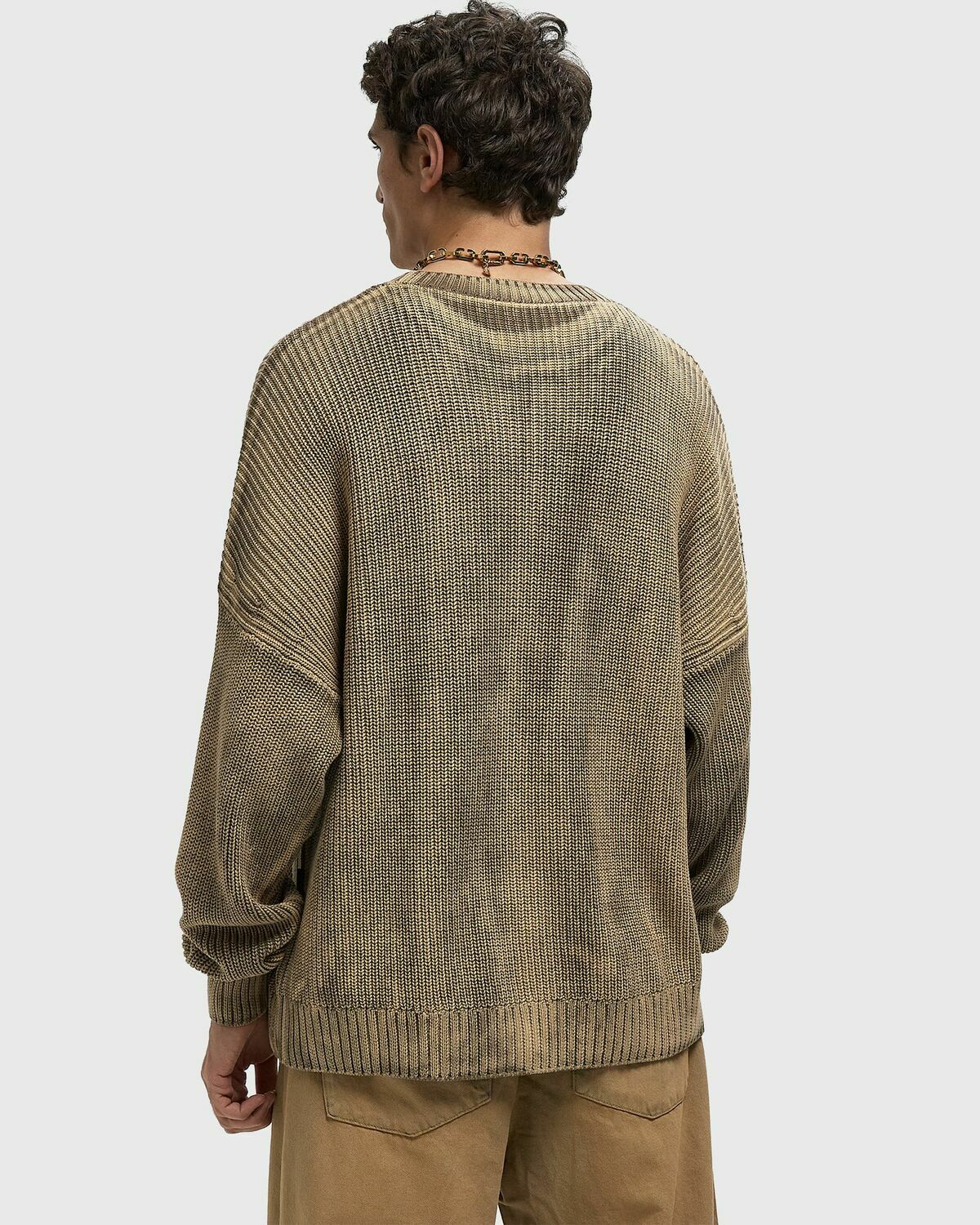 Reternity ESSENTIAL KNIT SWEATER Brown Mens Pullover