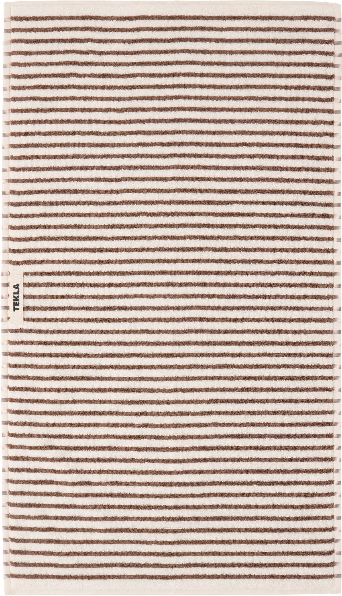 Tekla Off-White & Brown Striped Towel Set, 3 pcs