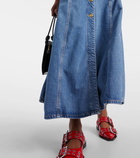 Ganni Denim maxi dress