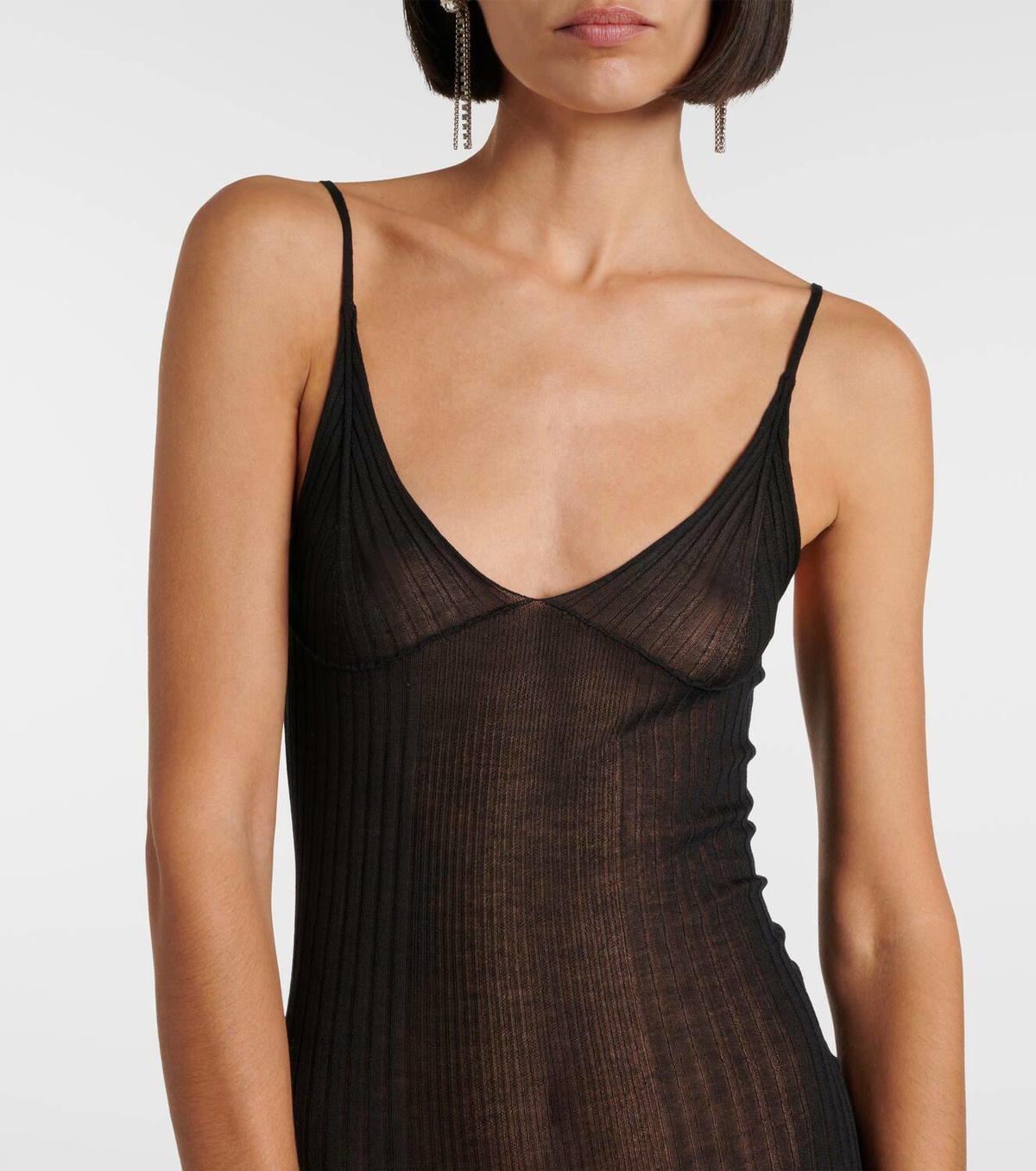 Nensi Dojaka x Calvin Klein sheer midi dress