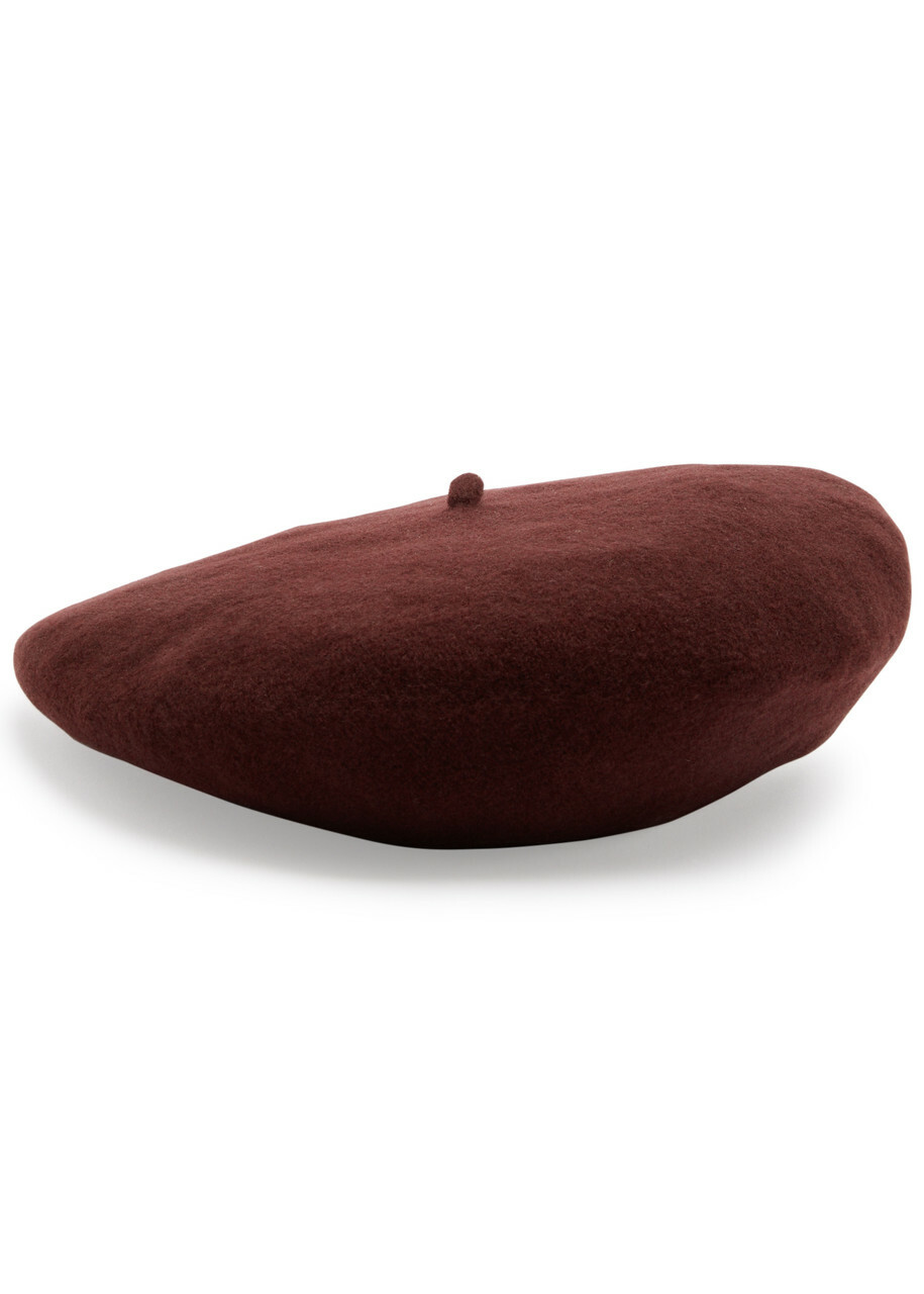 Maison Margiela Black Four Stitches Beret Maison Margiela
