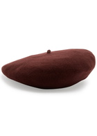 Maison Margiela Wool Beret Bordeaux