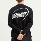 Boiler Room Men's Waffle Long Sleeve T-Shirt in Black