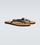The Row City leather thong sandals