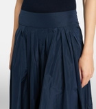 'S Max Mara Pleated taffeta midi skirt