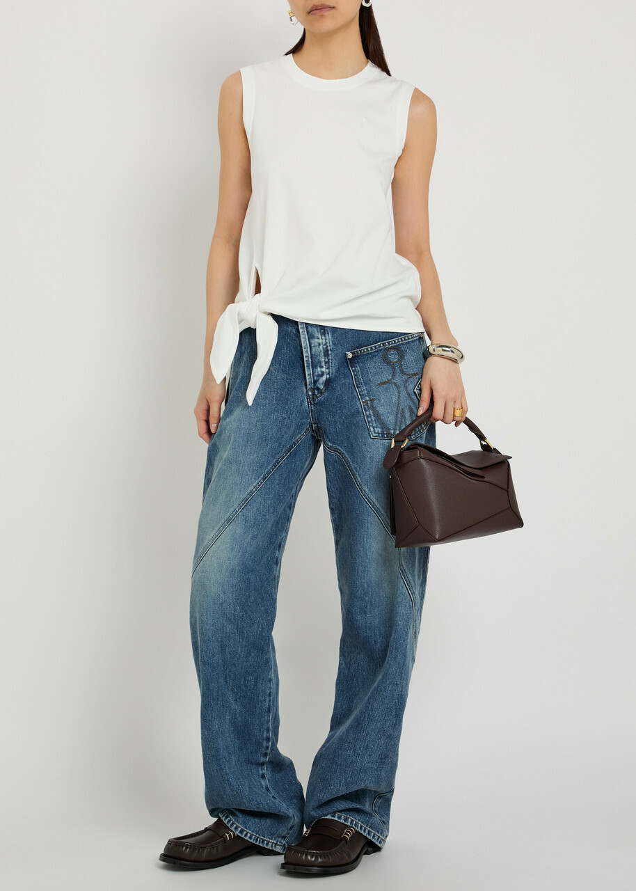 JW Anderson Knotted Cotton Tank top White