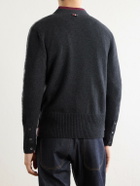 Thom Browne - Cable-Knit Virgin Wool Cardigan - Gray