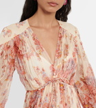 Zimmermann Devi pleated floral maxi dress