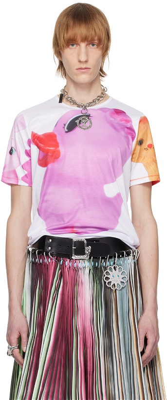 Photo: Chopova Lowena White & Pink Ducky T-Shirt