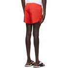 Balenciaga Red Nylon Running Shorts