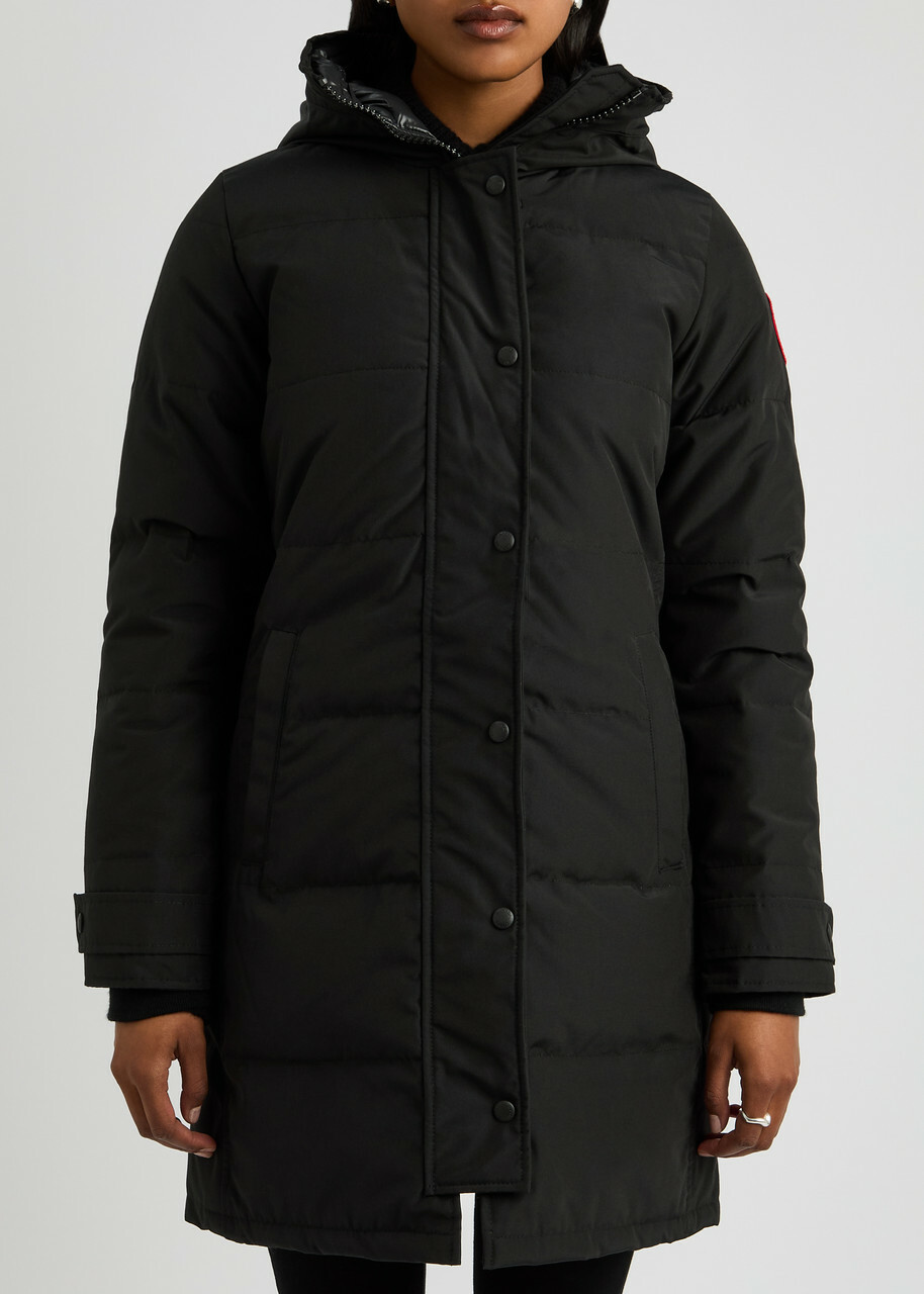 Canada Goose Shelburne Hooded Arctic-Tech Parka, Black, Parka, Coat