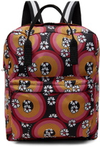 Marni Kids Pink & Orange Allover 70s Circles Backpack