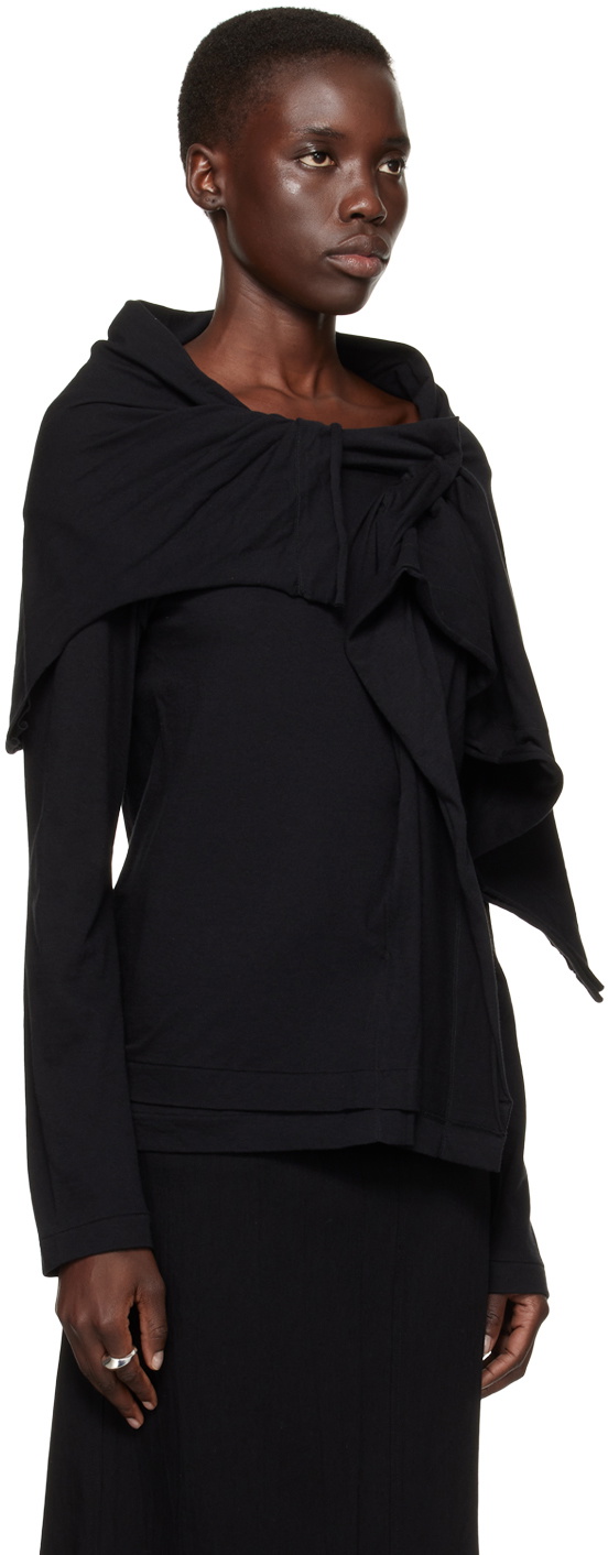 YOHJI YAMAMOTO Black Stole Blouse