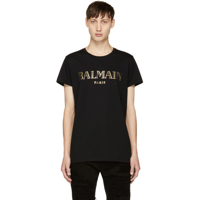 Balmain Black Logo T-Shirt Balmain