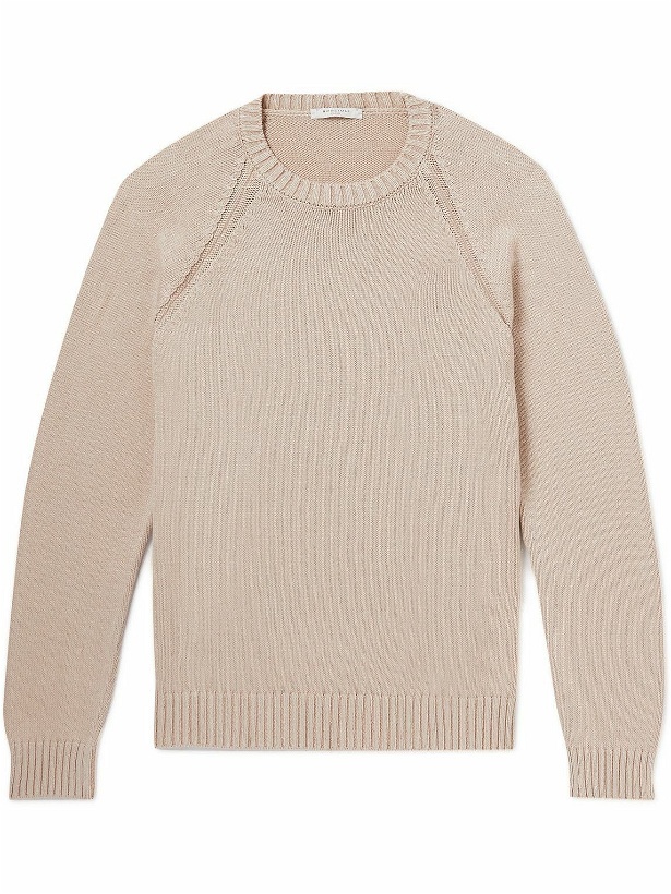 Photo: Boglioli - Garment-Dyed Cotton Sweater - Neutrals