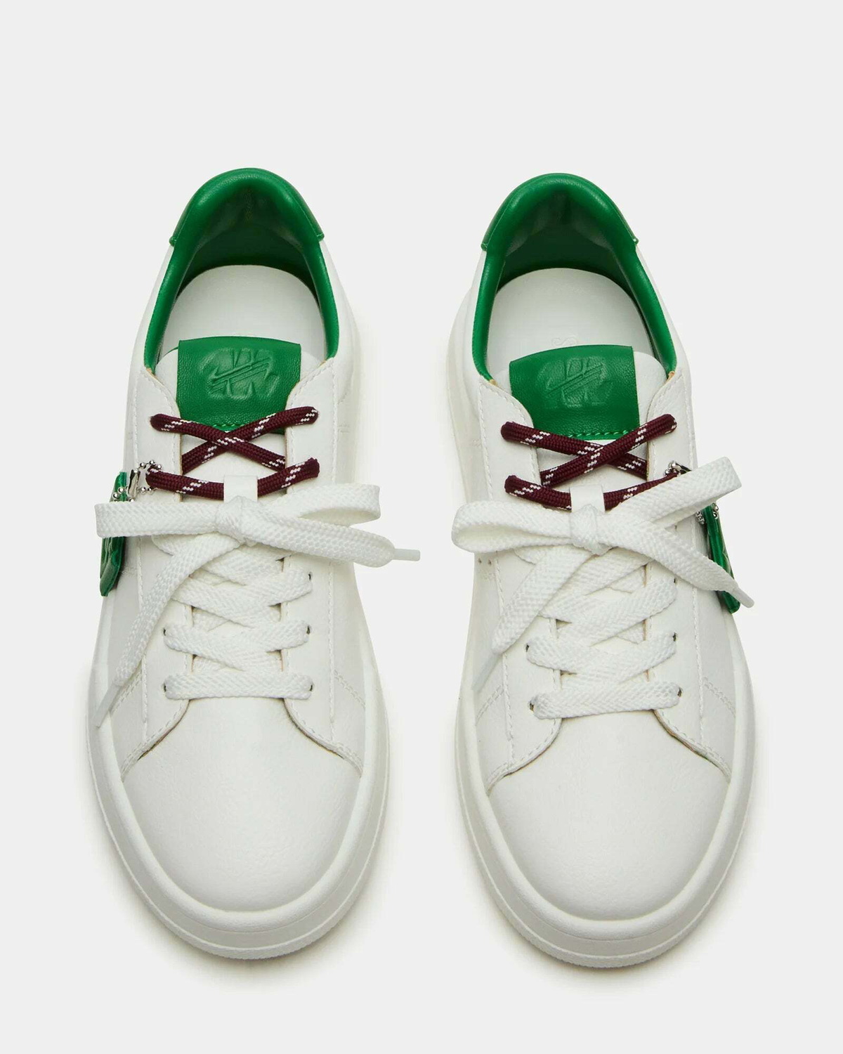 Steve Madden Marvin Sneakers in White Green
