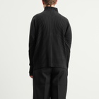 Homme Plissé Issey Miyake Men's Pleat Half Zip Through Top in Black