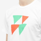 Comme des Garçons Homme Plus Men's Triangle Print T-Shirt in White