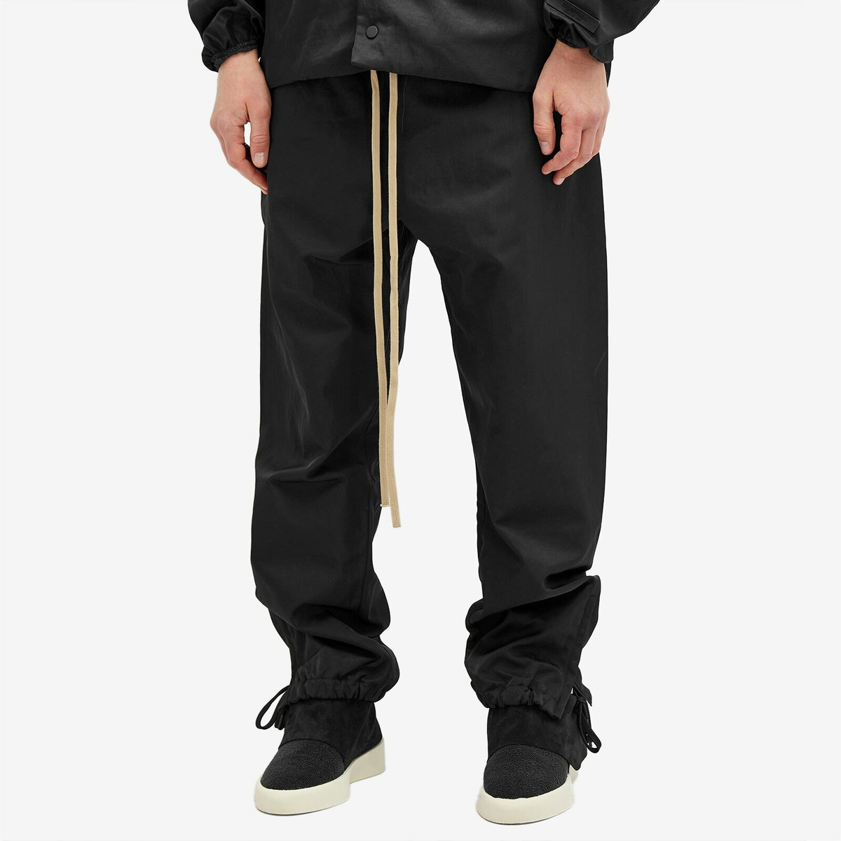 Fear of God ESSENTIALS Men's Textured Nylon Trackpant in Fear of God ESSENTIALS Men's Textured Nylon Trackpant in