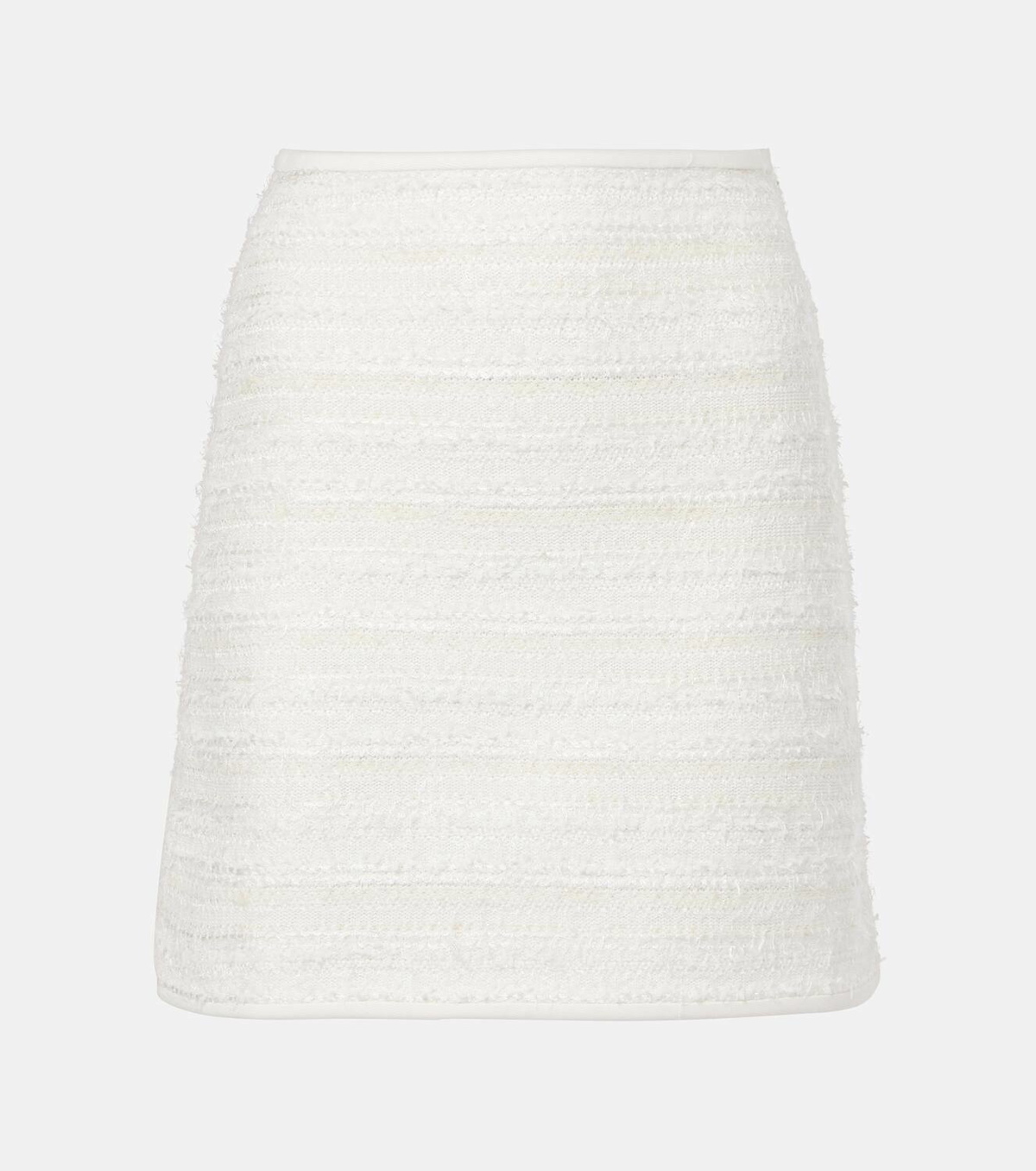Nina Ricci Denim and tweed miniskirt