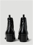 Prada - Turn-Up Toe Cowboy Boots in Black