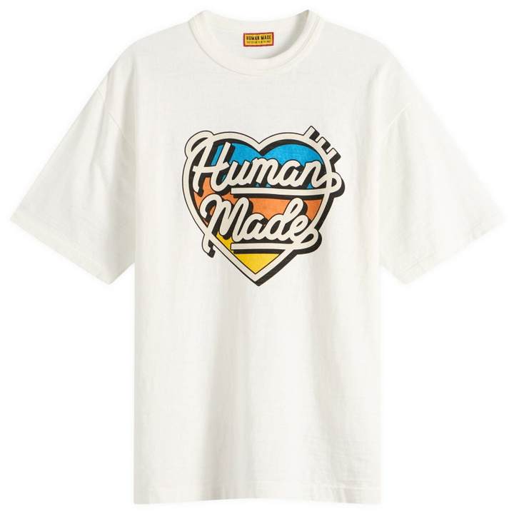 Photo: Human Made Men's Script Heart T-Shirt in White