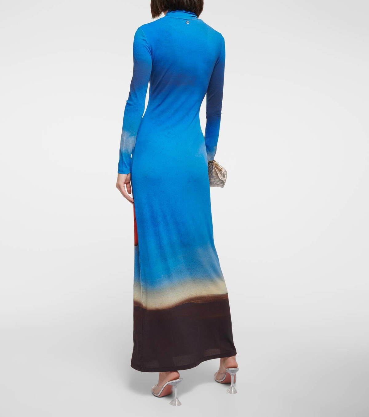 Rabanne Printed jersey maxi dress Paco Rabanne Rabanne Printed jersey maxi dress Paco Rabanne