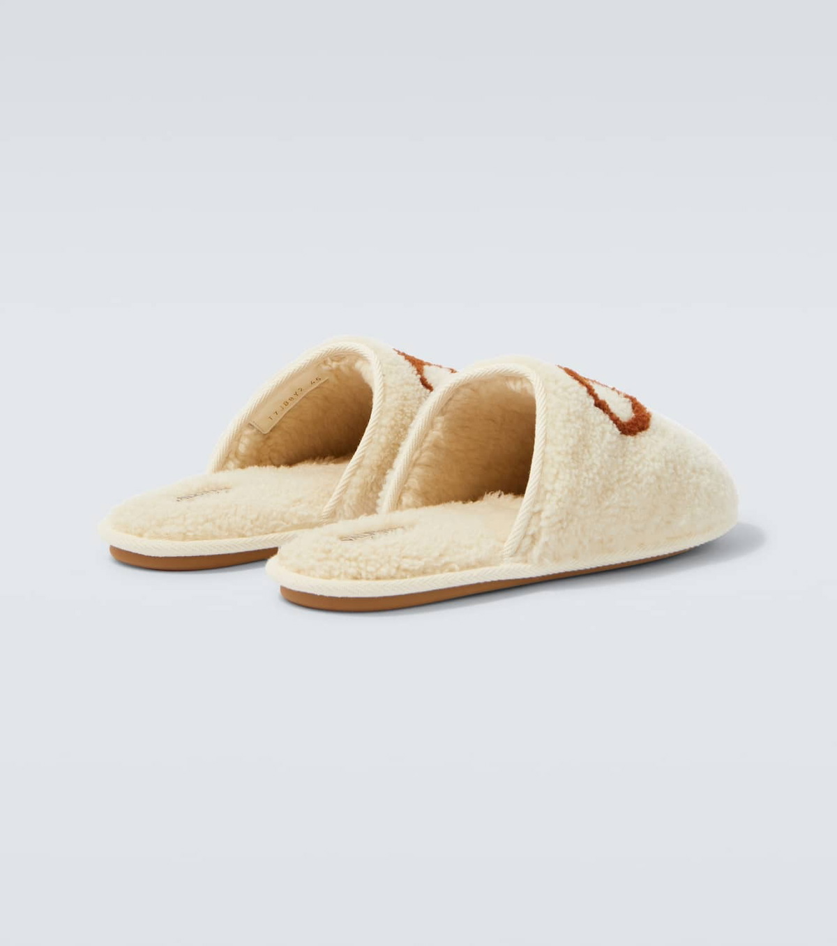 Valentino Garavani VLogo shearling slippers