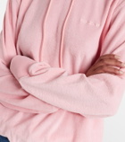 Hunza G Logo cotton terry hoodie