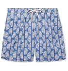 Hartford - Mid-Length Printed Swim Shorts - Men - Blue
