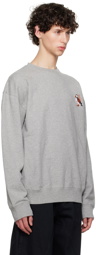 JW Anderson Gray Puffin Embroidered Sweatshirt