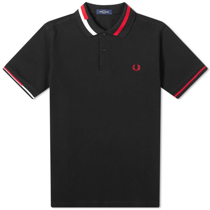 Photo: Fred Perry Authentic Abstract Collar Polo