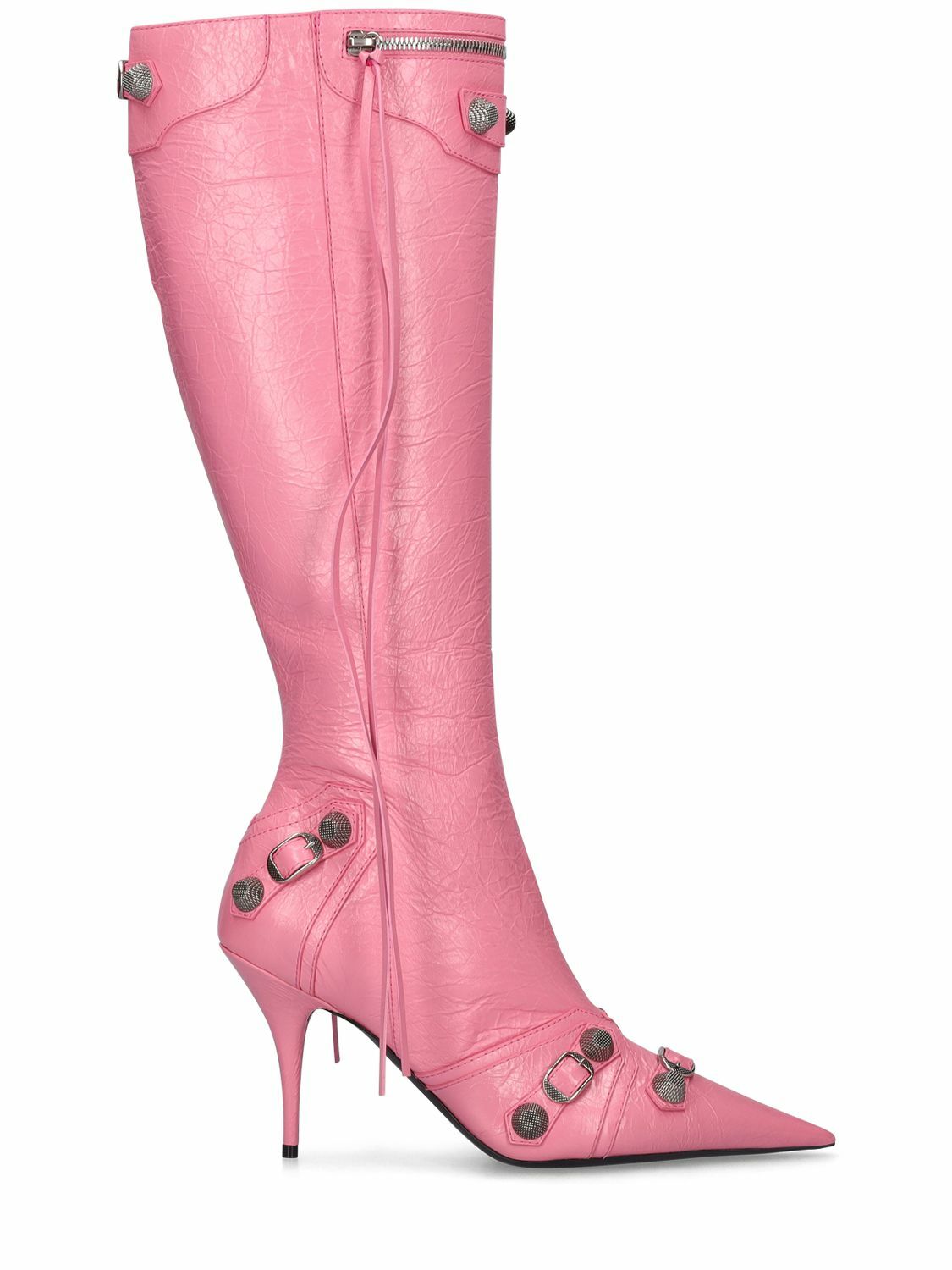 【BALENCIAGA】CAGOLE 90MM ブーツ BALENCIAGA - 90mm Cagole Leather Tall Boots Balenciaga