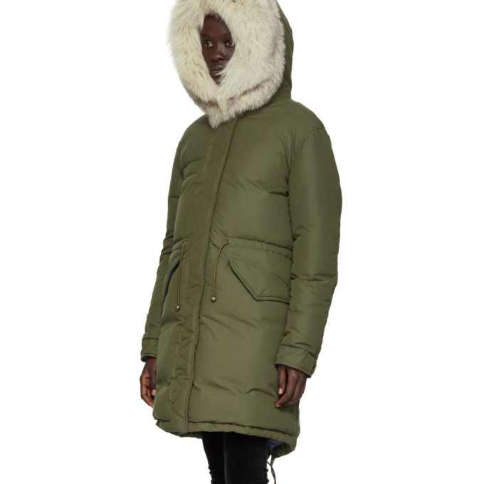 Mr and Mrs Italy Green and Beige Down Soft Touch Jacket