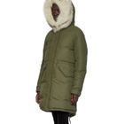 Mr and Mrs Italy Green and Beige Down Soft Touch Jacket