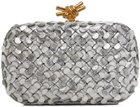 Bottega Veneta Silver Knot Clutch