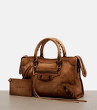 Balenciaga Le City Small suede tote bag