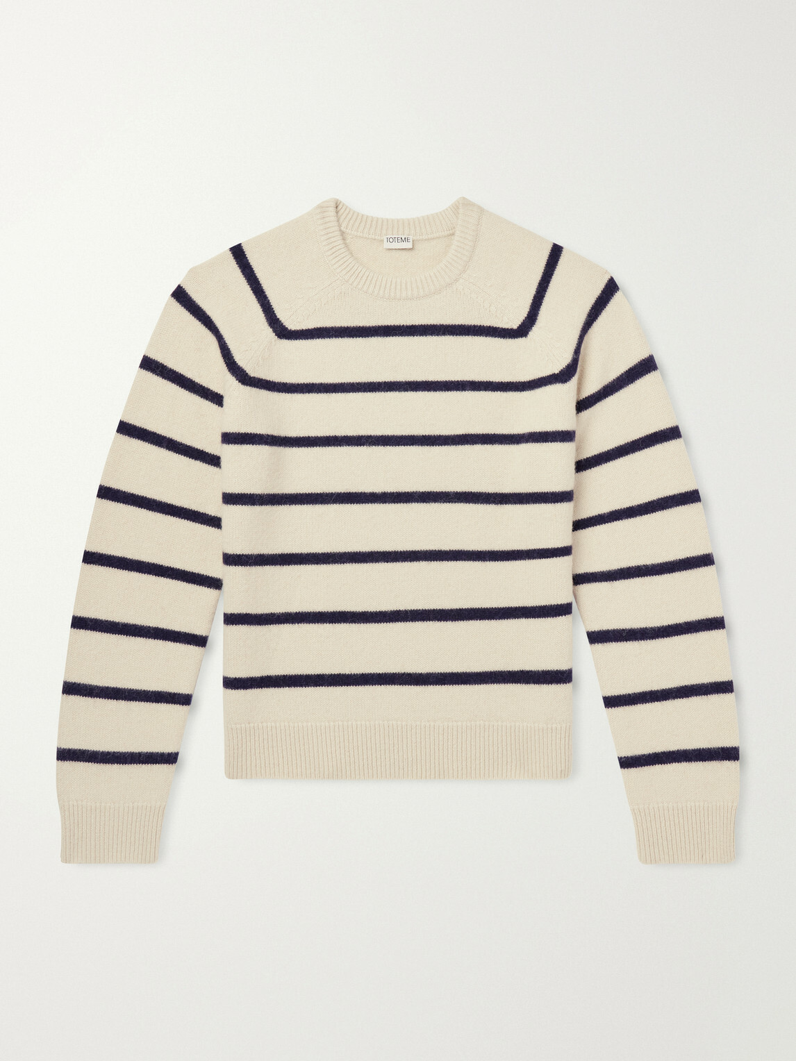 TOTEME - Striped Alpaca and Cashmere-Blend Sweater - Neutrals
