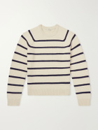 TOTEME - Striped Alpaca and Cashmere-Blend Sweater - Neutrals
