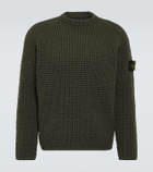 Stone Island Waffle-knit wool sweater