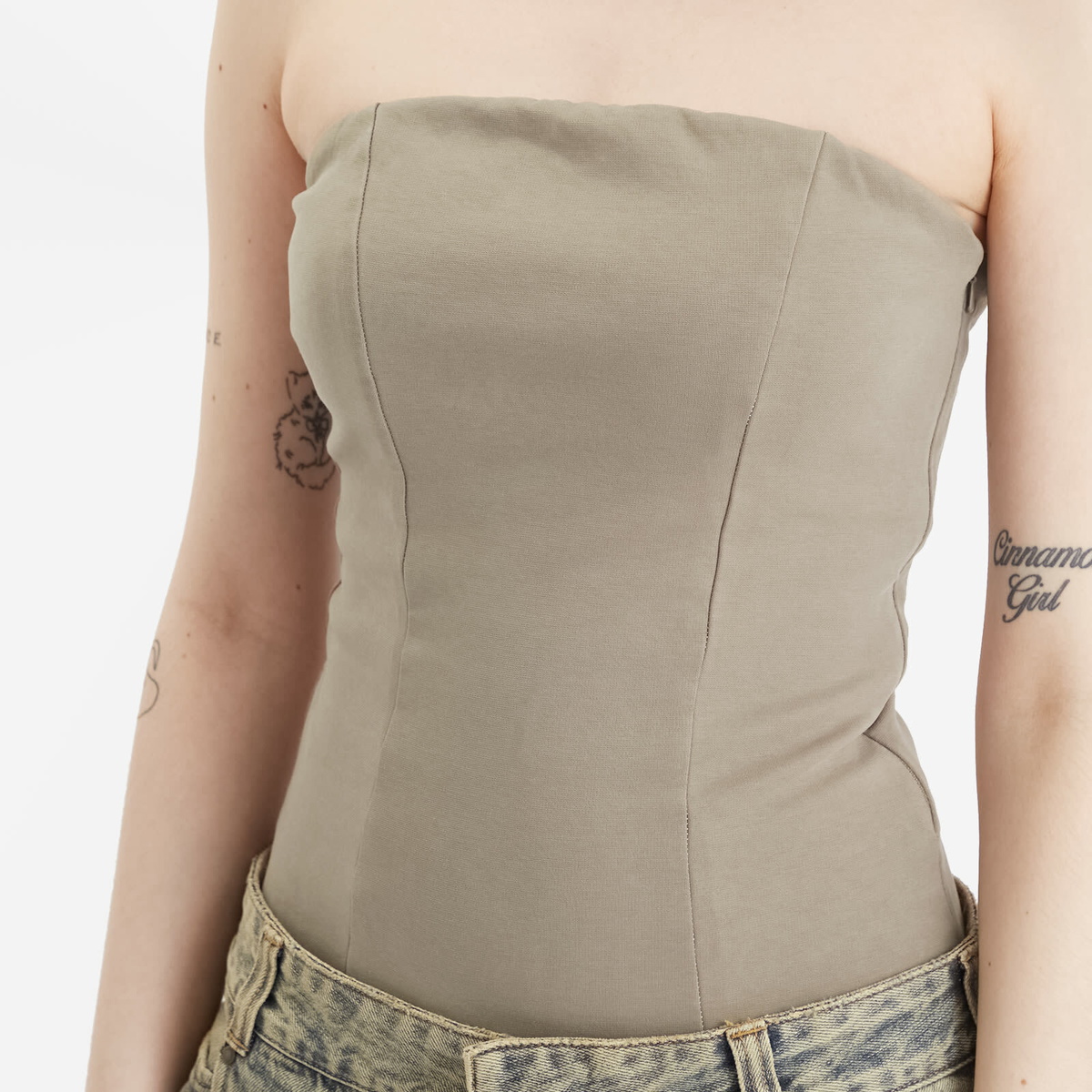 Entire Studios Women's Pipette Bodysuit in Ashen